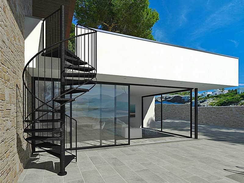Scala a chiocciola per esterno Dimes Scale Milano